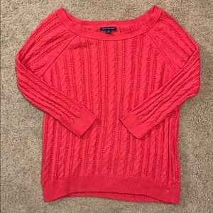 American Eagle Women’s Nit Pink Sweater - Small -